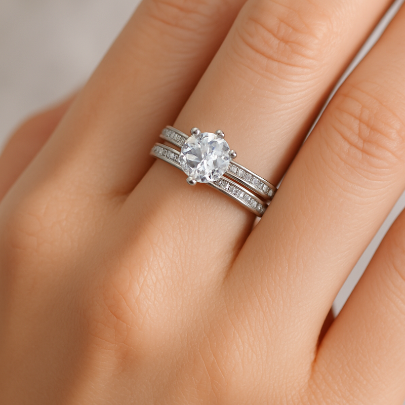 Sterling Silver Classic Solitaire Ring