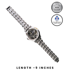 Men’s 92.5 Sterling Silver Open-Heart Skelio Automatic Watch