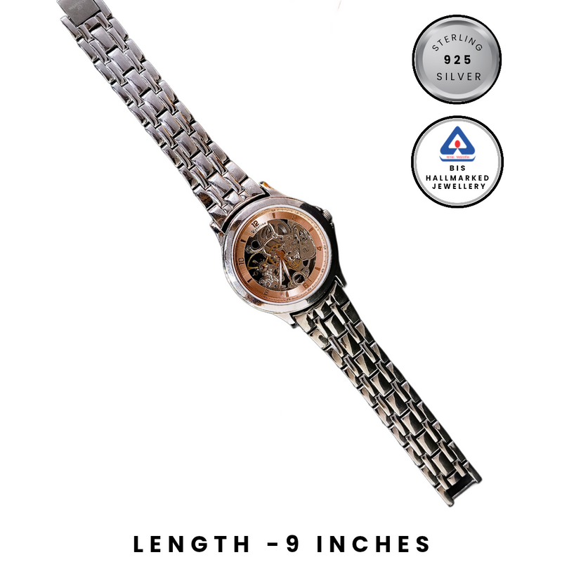 Men’s 92.5 Sterling Silver Pink & White 