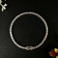 92.5 Sterling Silver Classic Tennis Bracelet