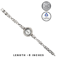 92.5 Sterling Silver Infinity Star Tennis Watch