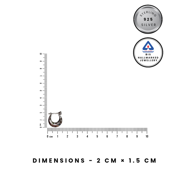 92.5 Sterling Silver Bold Crescent 