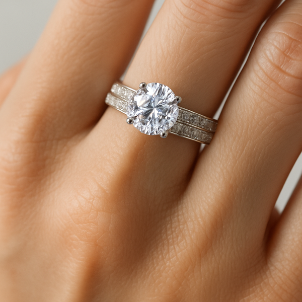 Sterling silver Premia Solitaire Ring
