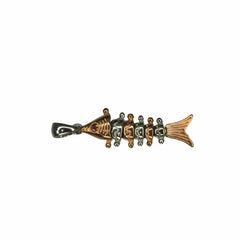 925 Silver Rose Gold Fish Pendant