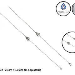 Sterling Silver Leafloom Anklet