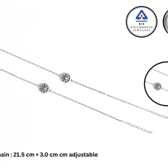 Sterling Silver elegent wheel Anklet