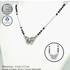 Silver Butterfly Bliss Mangalsutra