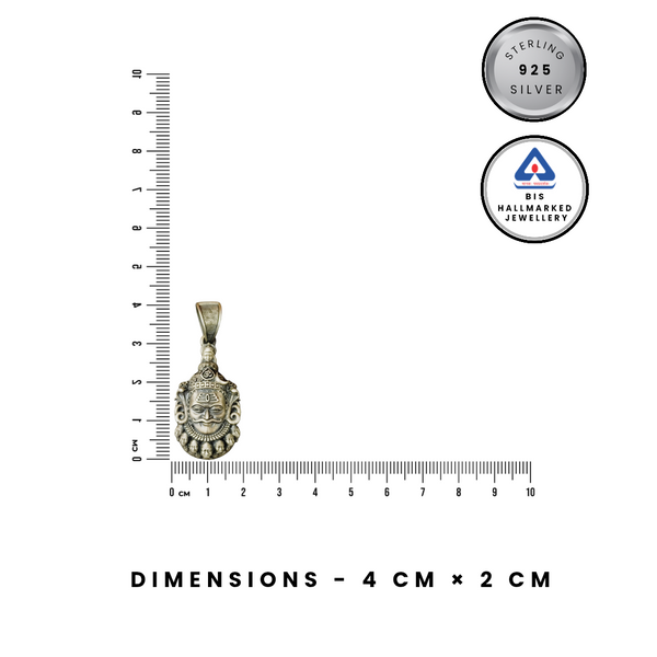 92.5 Sterling Silver Lord Shiva 