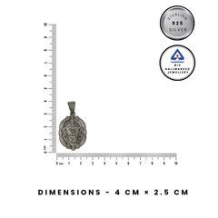 92.5 Sterling Silver Lord Hanuman 