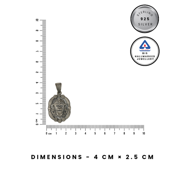 92.5 Sterling Silver Lord Hanuman 