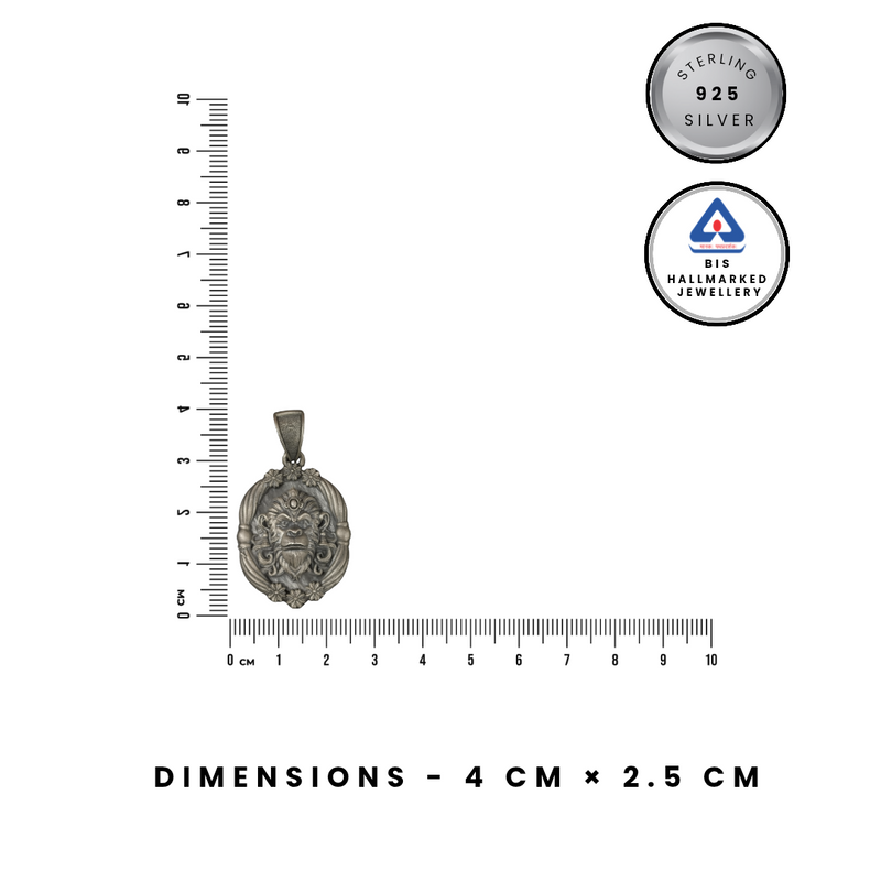 92.5 Sterling Silver Lord Hanuman 