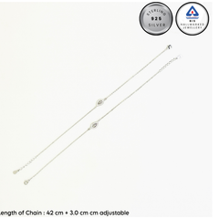 Sterling Silver LeafAura Anklet