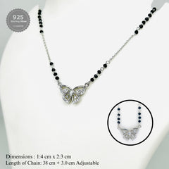 Silver Butterfly Bliss Mangalsutra