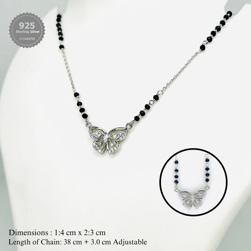 Silver Butterfly Bliss Mangalsutra