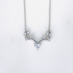 Silver ForestCrown Chain Pendant