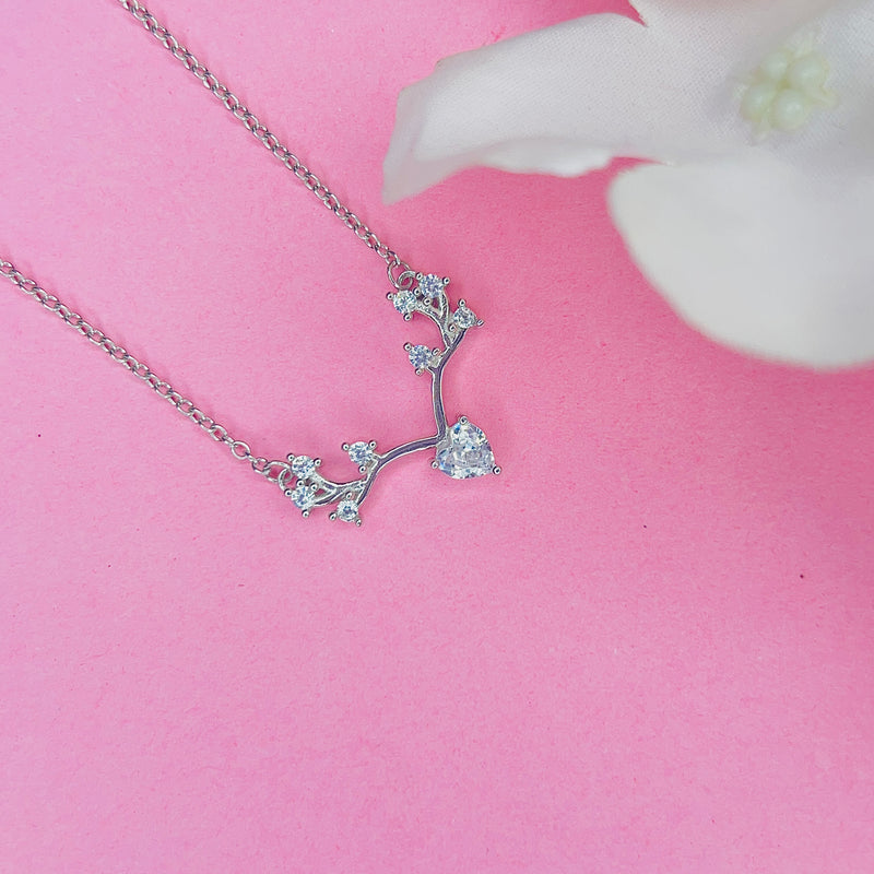 Silver ForestCrown Chain Pendant