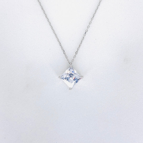 Silver SquareLuxe Chain Pendant