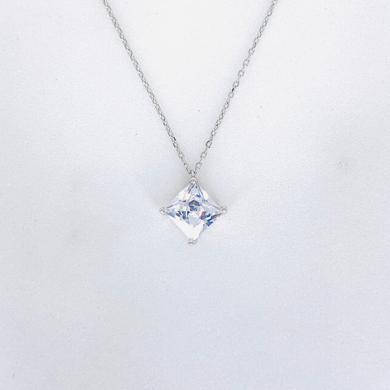 Silver SquareLuxe Chain Pendant