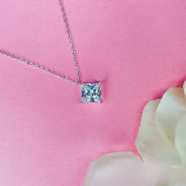 Silver SquareLuxe Chain Pendant