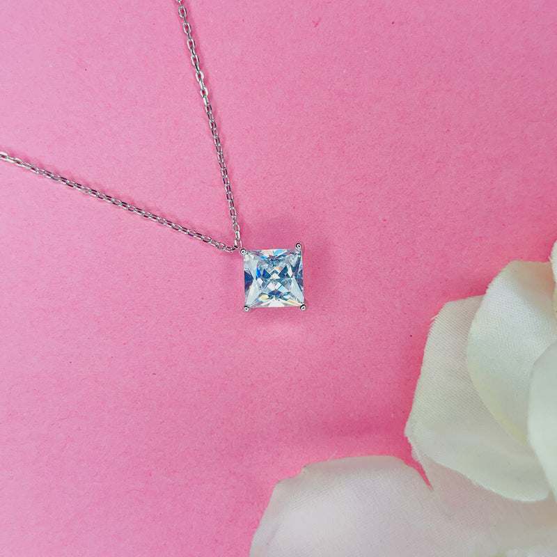 Silver SquareLuxe Chain Pendant