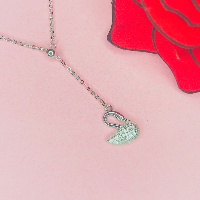 Silver Shiny duck Chain Pendant