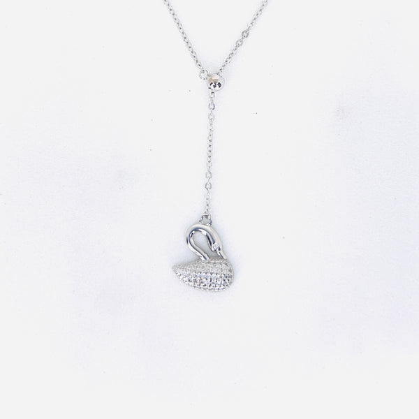 Silver Shiny duck Chain Pendant