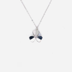 Silver Triple Heart Flower Chain Pendant