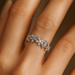 Sterling silver Garden Bloom Silver Ring