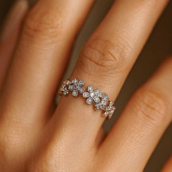 Sterling silver Garden Bloom Silver Ring