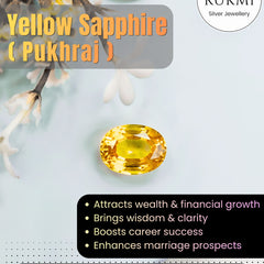 Natural Yellow Sapphire (Pukhraj) Oval-Cut Loose Gemstone
