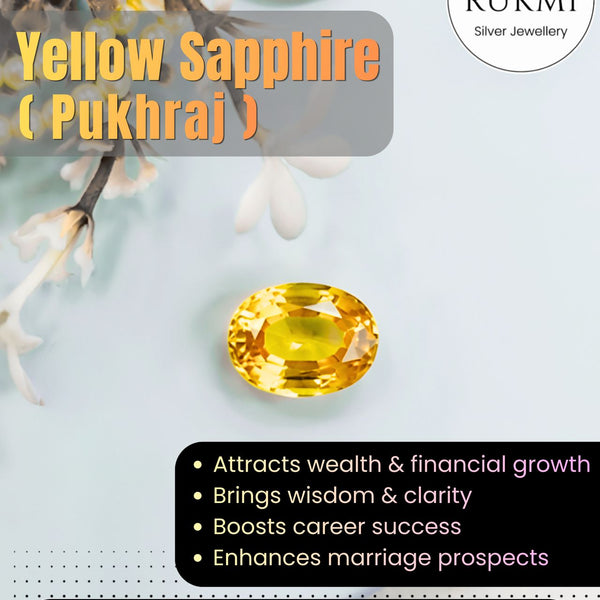 Natural Yellow Sapphire (Pukhraj) Oval-Cut Loose Gemstone