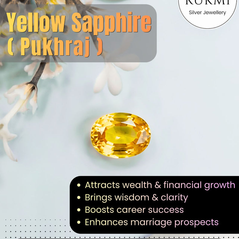 Natural Yellow Sapphire (Pukhraj) Oval-Cut Loose Gemstone