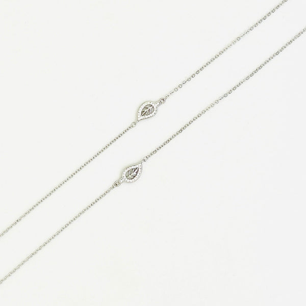 Sterling Silver LeafAura Anklet