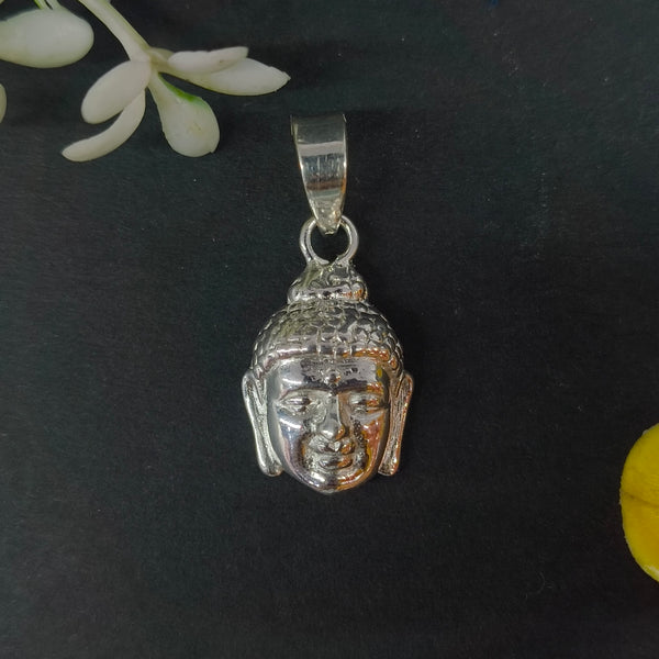 92.5 Sterling Silver Enlightened Gautam Buddha Face Pendant