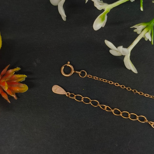 Gold-Plated Reindeer Antler Dainty Drop Necklace