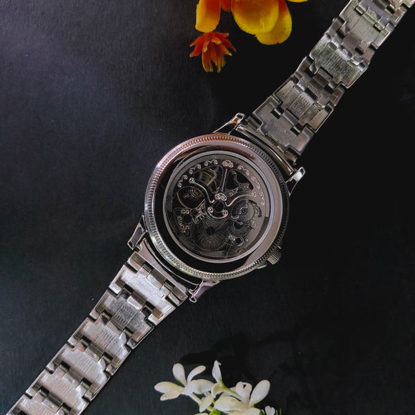 Men’s 92.5 Sterling Silver Skelzo Automatic Watch