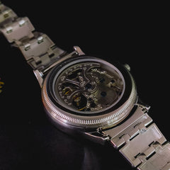 Men’s 92.5 Sterling Silver Skelzo Automatic Watch