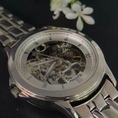 Men’s 92.5 Sterling Silver Skelzo Automatic Watch