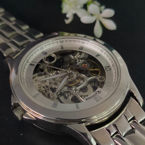 Men’s 92.5 Sterling Silver Skelzo Automatic Watch