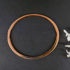 92.5 Sterling Silver Ruby Red & Rose Gold Luxury Kada