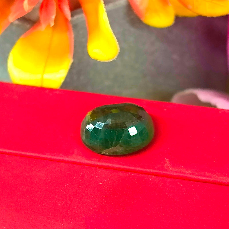 Natural Emerald (Panna) Gemstone – Oval Cut Certified Green Stone