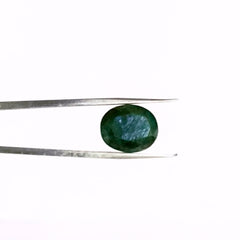 Natural Emerald (Panna) Gemstone – Oval Cut Certified Green Stone