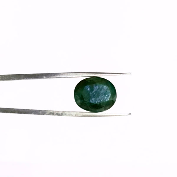 Natural Emerald (Panna) Gemstone – Oval Cut Certified Green Stone
