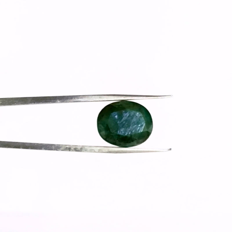Natural Emerald (Panna) Gemstone – Oval Cut Certified Green Stone