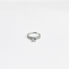 Sterling Silver Classic Solitaire Ring