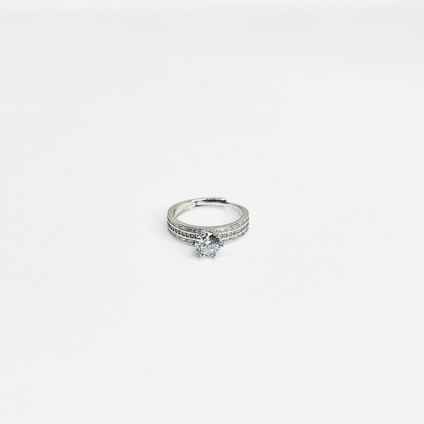 Sterling Silver Classic Solitaire Ring