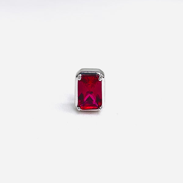 Silver Ruby solitaire Top