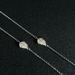 Sterling Silver Leafloom Anklet