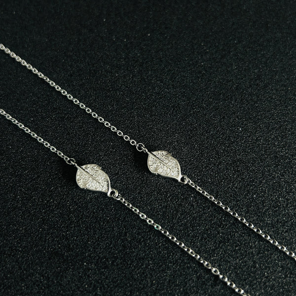 Sterling Silver Leafloom Anklet