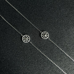Sterling Silver elegent wheel Anklet